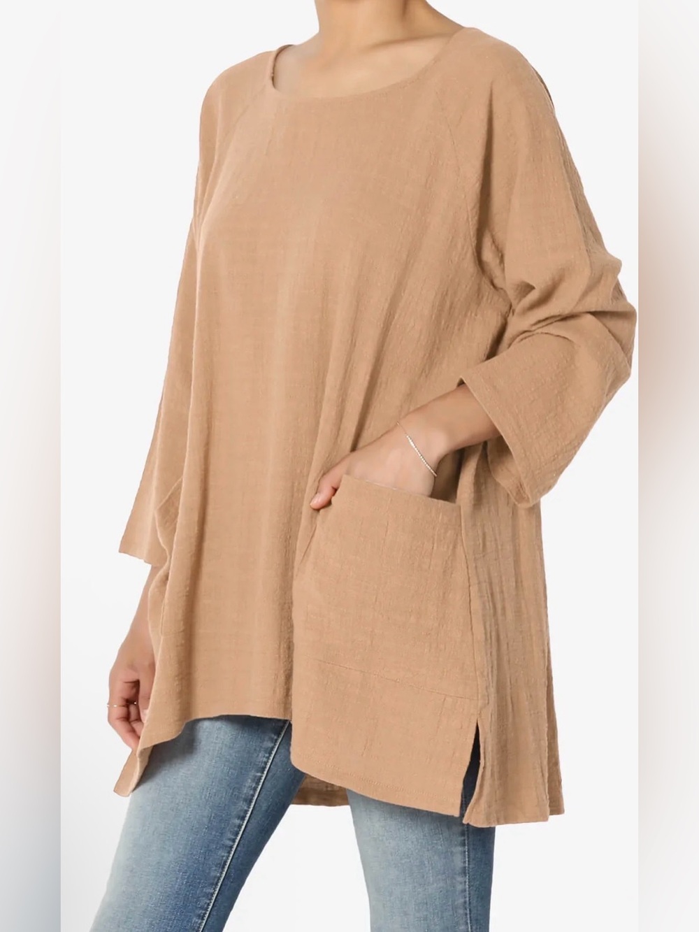 Zenana Outfitters Pullover Tunic Top-S